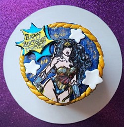 Custom Wonder Woman Cake