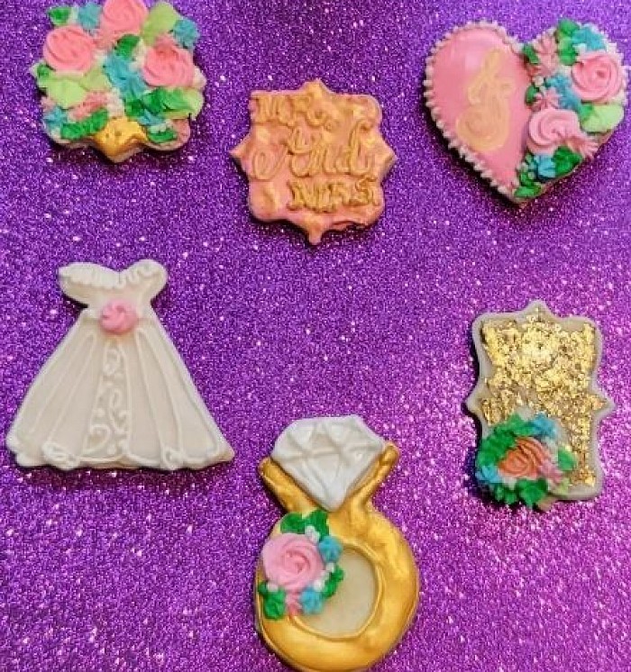 Bridal Shower Themed Sugar Cookies