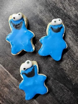 Cookie Monster Sugar Cookies